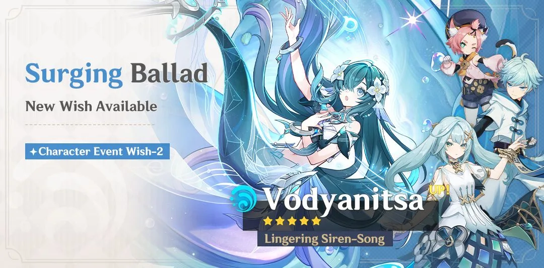 Surging Ballad, Genshin Impact character event wish key art