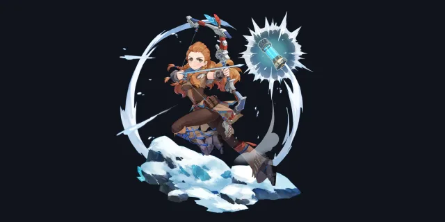 Aloy wish art, Cryo Bow character | Genshin Impact