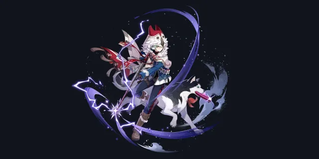 Alyosha wish art, Electro Polearm character | Genshin Impact