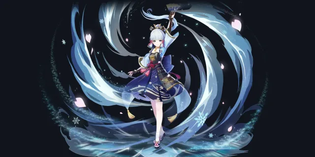 Kamisato Ayaka wish art, Cryo Sword character | Genshin Impact