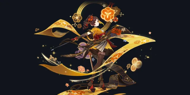 Chiori wish art, Geo Sword character | Genshin Impact