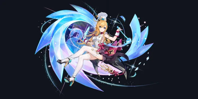 Escoffier wish art, Cryo Polearm character | Genshin Impact