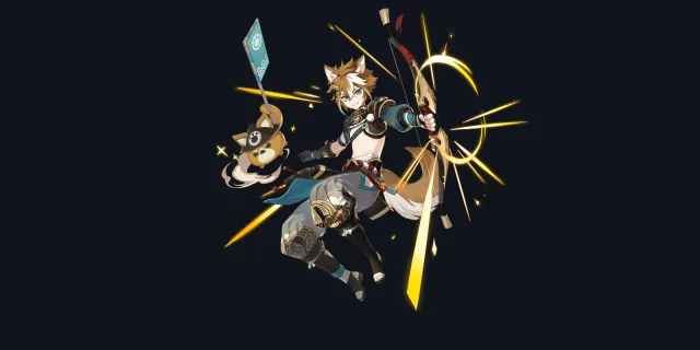 Gorou wish art, Geo Bow character | Genshin Impact