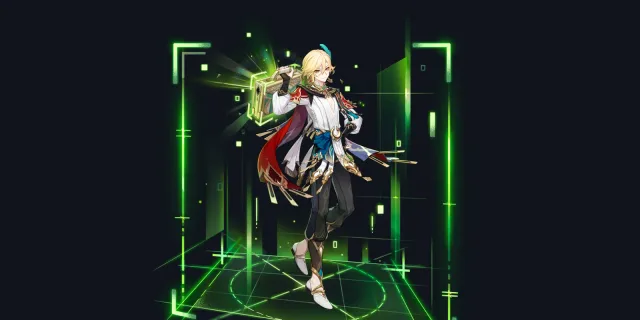 Kaveh wish art, Dendro Claymore character | Genshin Impact
