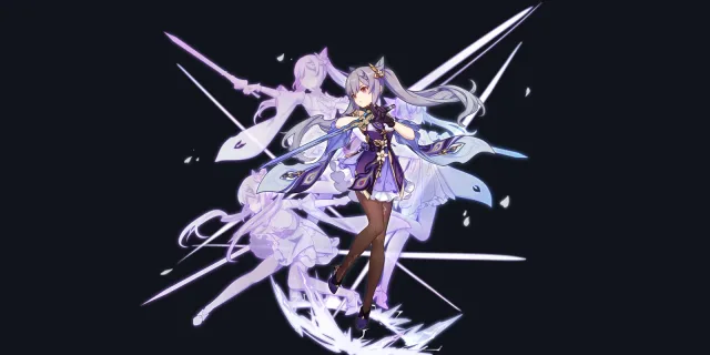 Keqing wish art, Electro Sword character | Genshin Impact