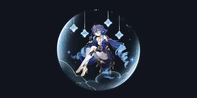 Layla wish art, Cryo Sword character | Genshin Impact