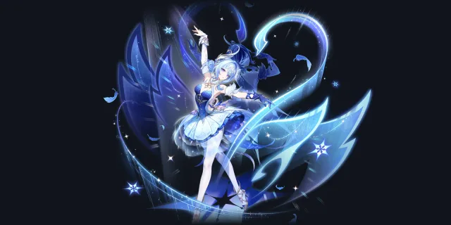 Odette wish art, Cryo Sword character | Genshin Impact