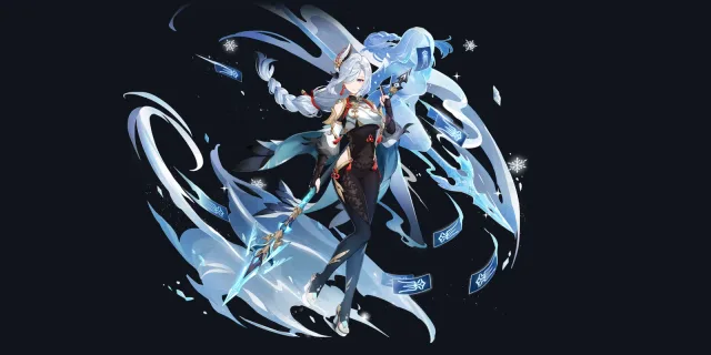 Shenhe wish art, Cryo Polearm character | Genshin Impact