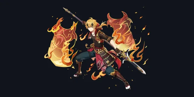 Thoma wish art, Pyro Polearm character | Genshin Impact