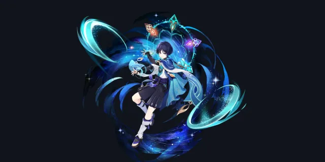 Wanderer wish art, Anemo Catalyst character | Genshin Impact