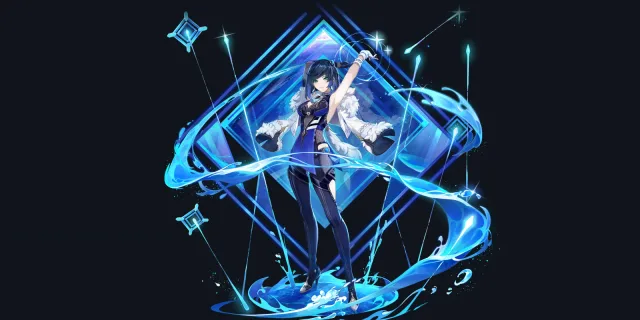 Yelan wish art, Hydro Bow character | Genshin Impact