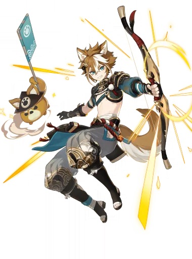 Gorou — Panoply of a Hundred Hunts outfit | Genshin Impact